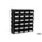 Triton Products Stacking Hanging Interlocking Bins, Polypropylene, Black, 5-3/8" L x 4-1/8" W x 3" H, 24 CT 3-210BK - alternate 2
